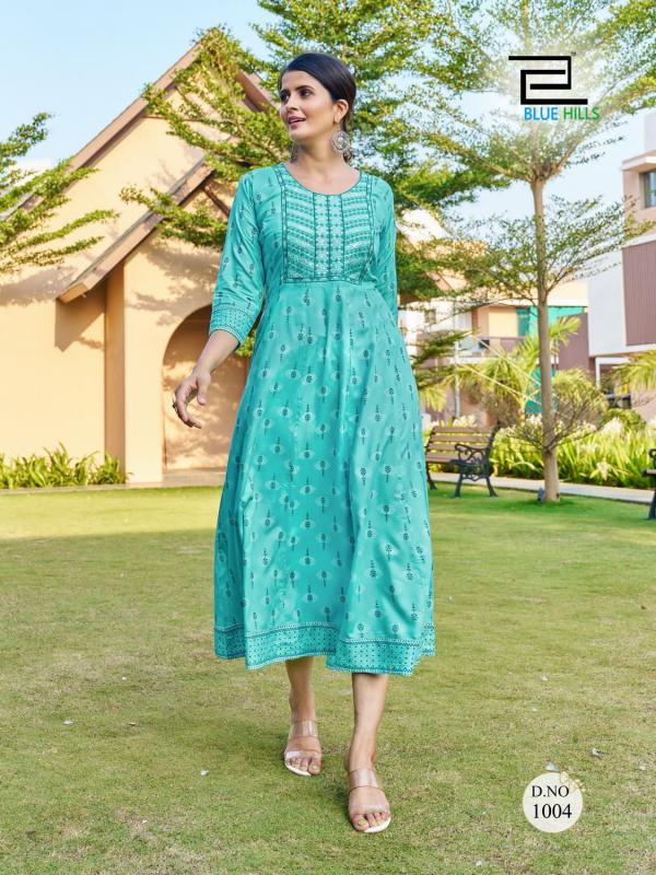 Blue Hills Zest Anarkali kurti  Collection